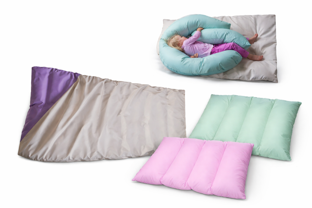 Podložky - Vzorník Bavlna - Růžová látka medvídek/motýlek