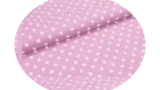 Růžová látka s puntíky
