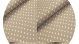 Béžová látka s puntíky
