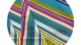Látka s motivem -Letní pruhy ,vícebarevná