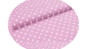 Růžová látka s puntíky