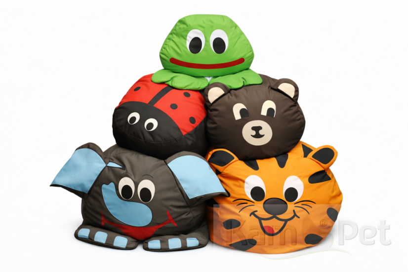 Dětský sedací vak / taburet KamPet® – zvířátko - ZOO: Medvídek