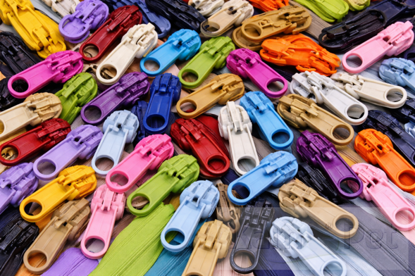 Jezdec k zipové pásce – spirála 3 mm - Barva jezdce: fialový