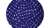 Modrá látka -tmavá s puntíky